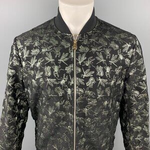 Rare Paul Smith Lurex Jacquard Bug Bomber Jacket Size Medium